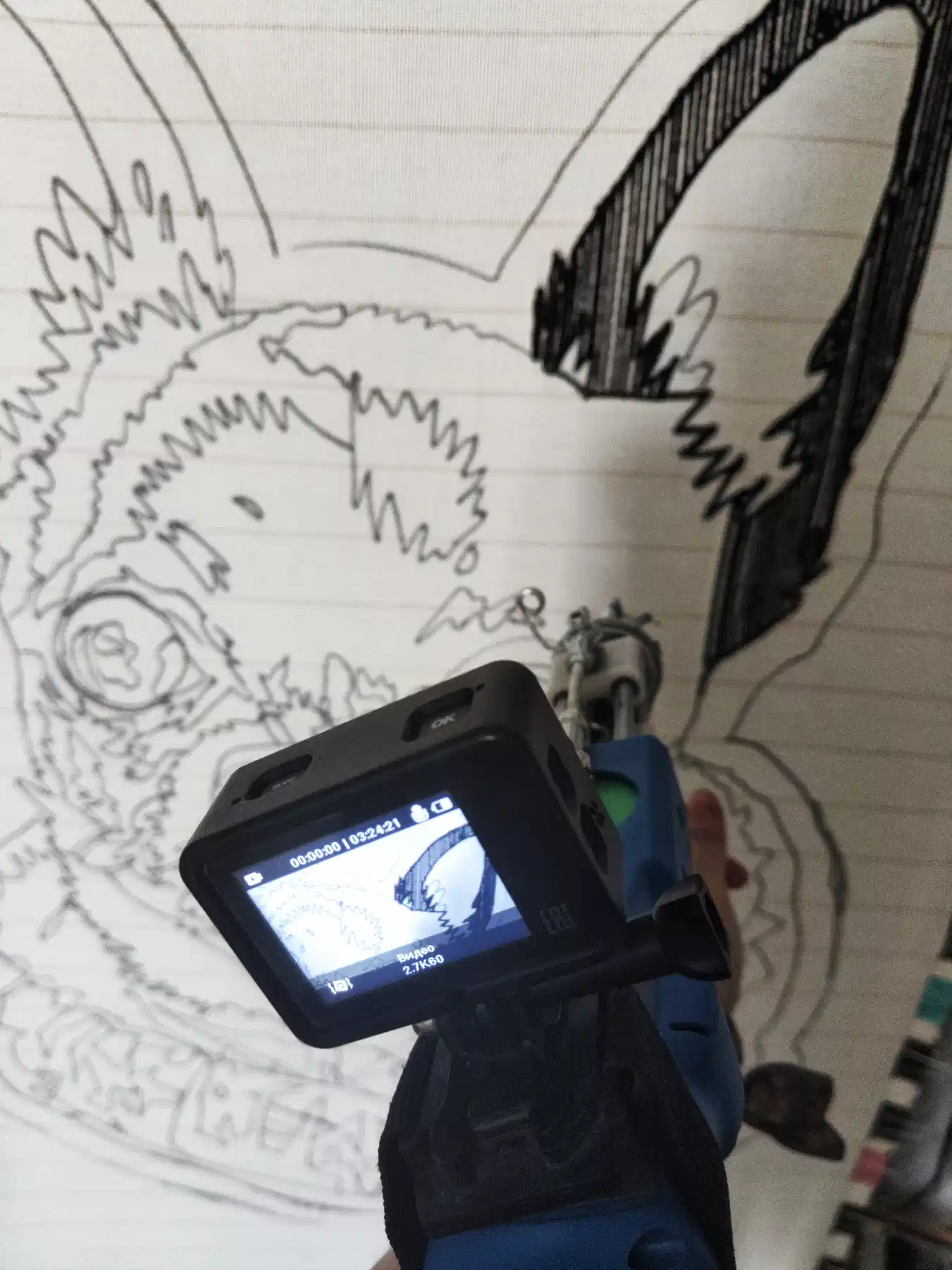 Фото этапа "Тестовая забивка ворса" для ковра: Ковёр по фотографии на заказ — тафтинг с характером