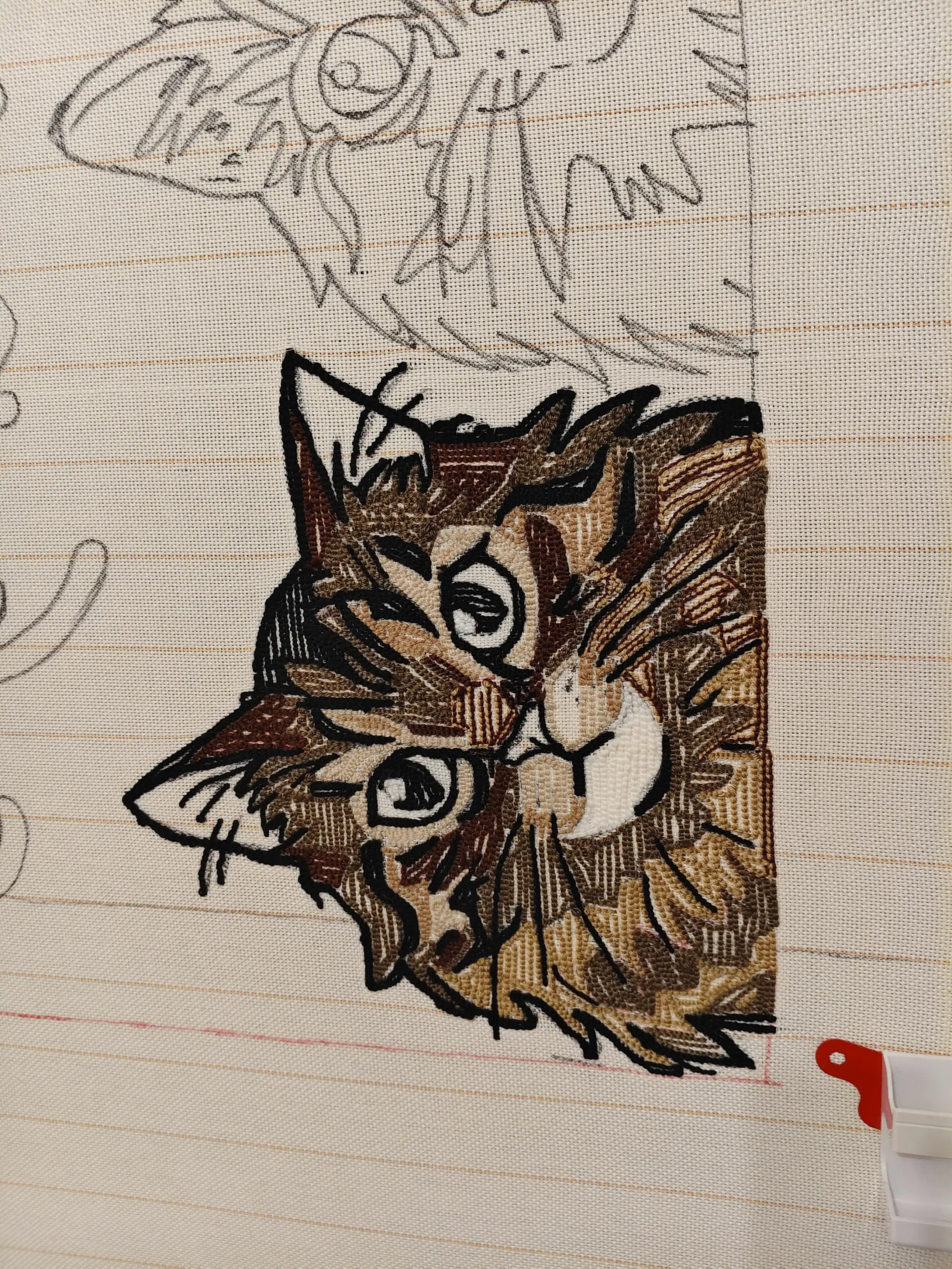 Фото этапа "Тестовая забивка ворса" для ковра: Тафтинг ковров на заказ: как создаётся премиальный ковёр и почему его выбирают