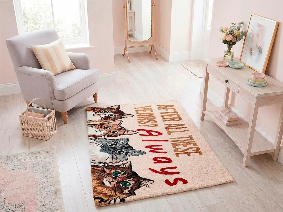 Фото этапа "Результат работы" для ковра: Тафтинг ковров на заказ: как создаётся премиальный ковёр и почему его выбирают