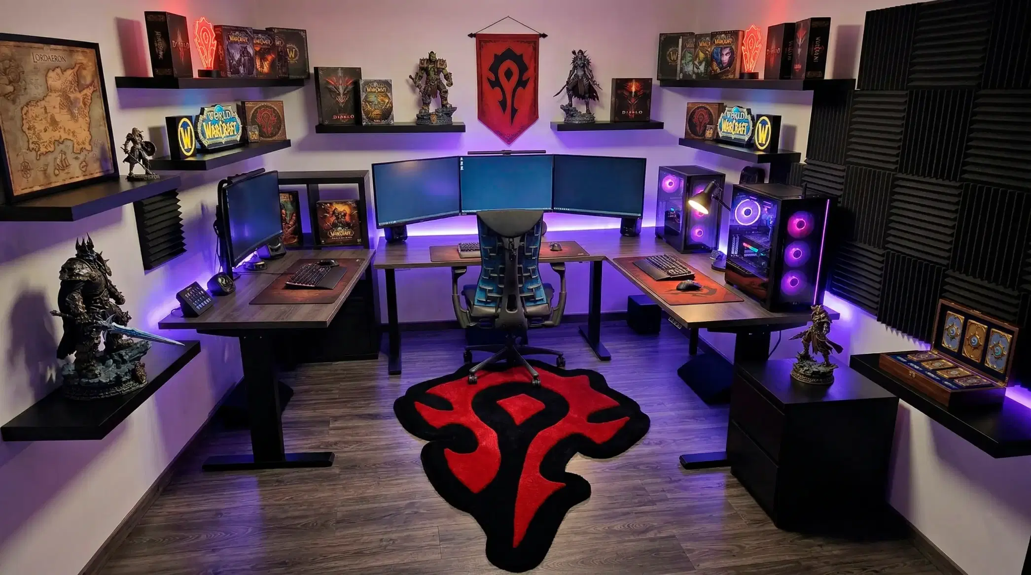 Макет тафтинг ковра: Тафтинговый ковер World of Warcraft (Орда) — ручная работа для геймерского интерьера