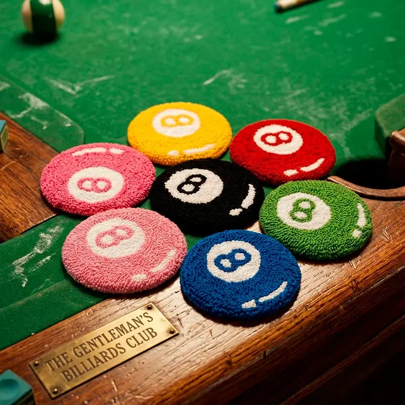 Бильярдные шары — схема для ковровой вышивки (punch needle), подставки или декор