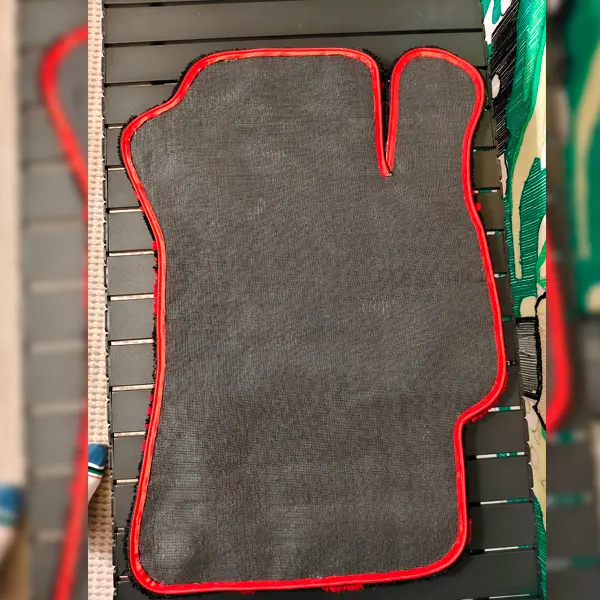 проверка геометрии ковра в автомобиль перед примеркой