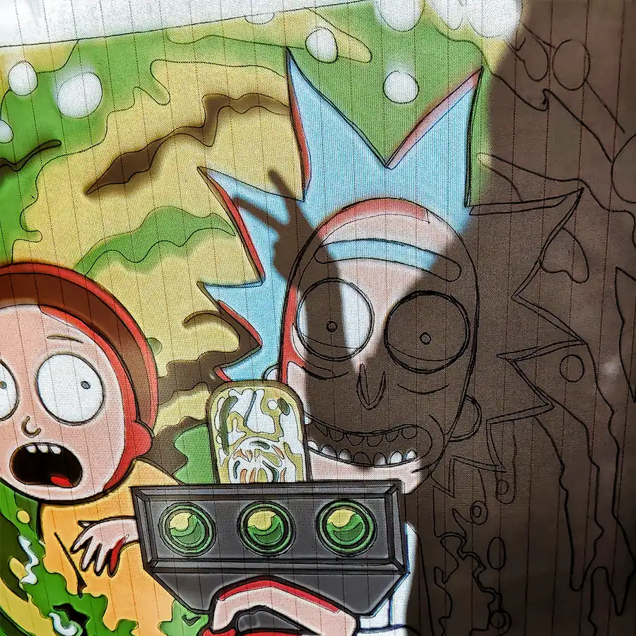 Тафтинговый ковёр на заказ DuoGuru по авторскому рисунку