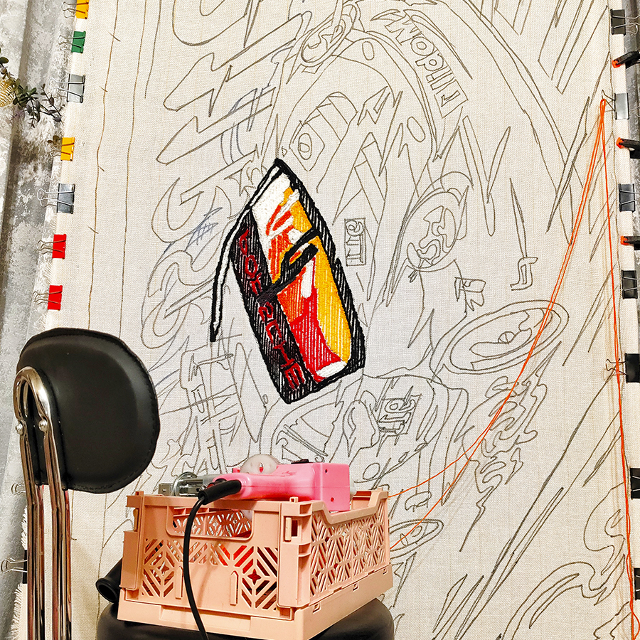 Фигурный тафтинг ковёр duoguru по эскизу клиента