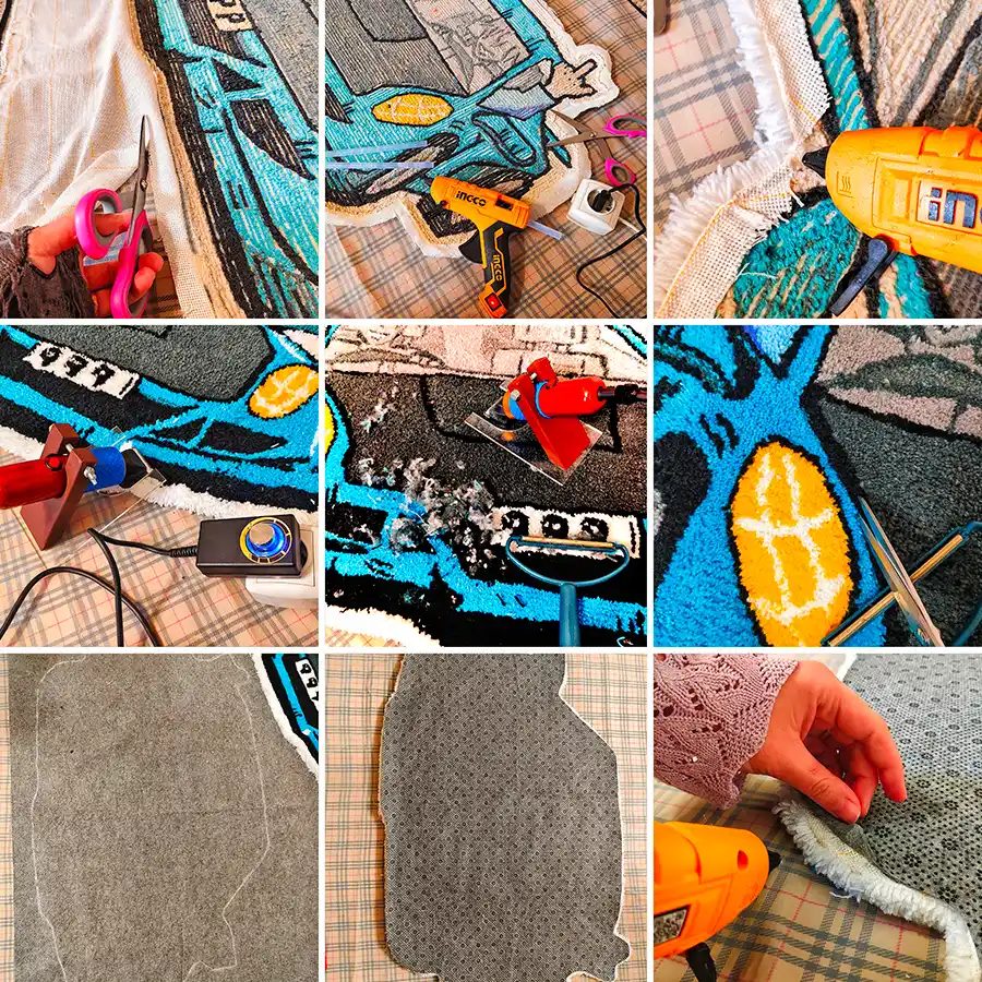 Качественные материалы тафтинг ковра DuoGuru