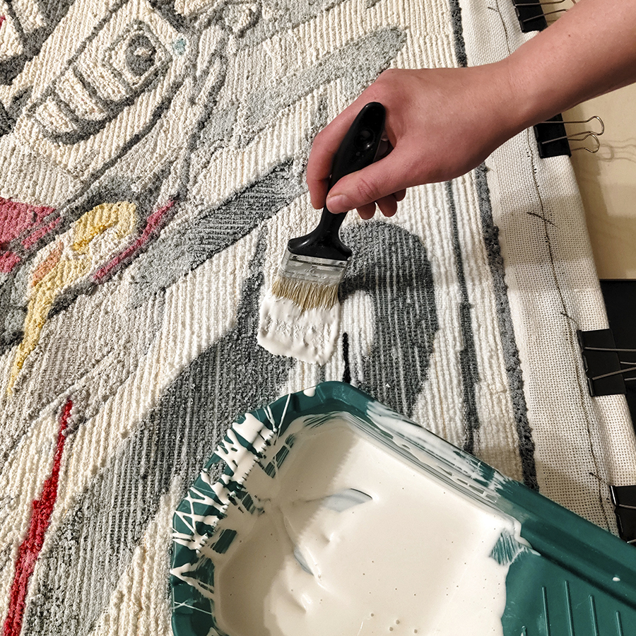 Акриловая пряжа для ковра ручной работы duoguru