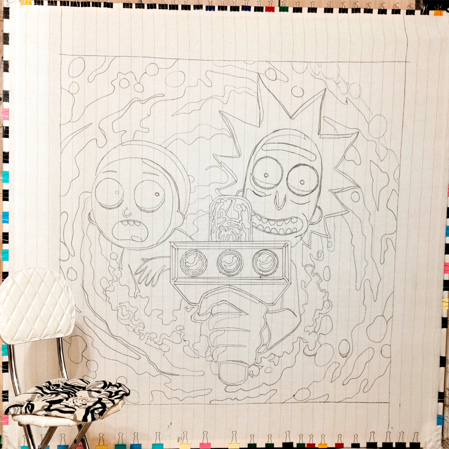 Тафтинговый ковёр проект 1 превью 3 webp